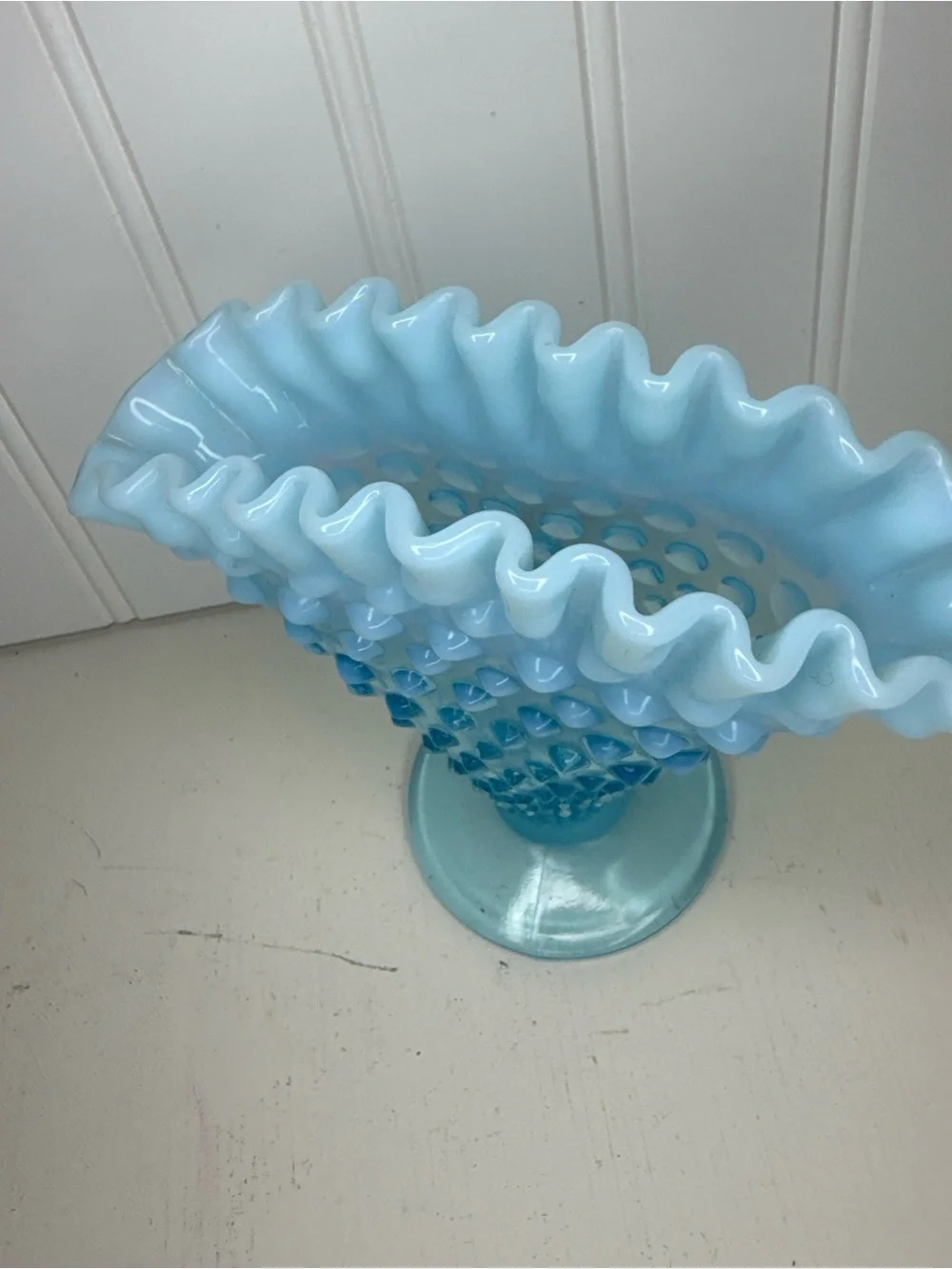 Vintage Fenton Blue Opalescent 6